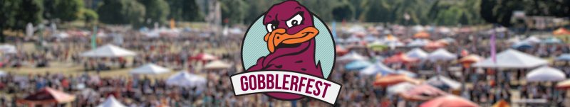 A large crowd at Gobblerfest.
